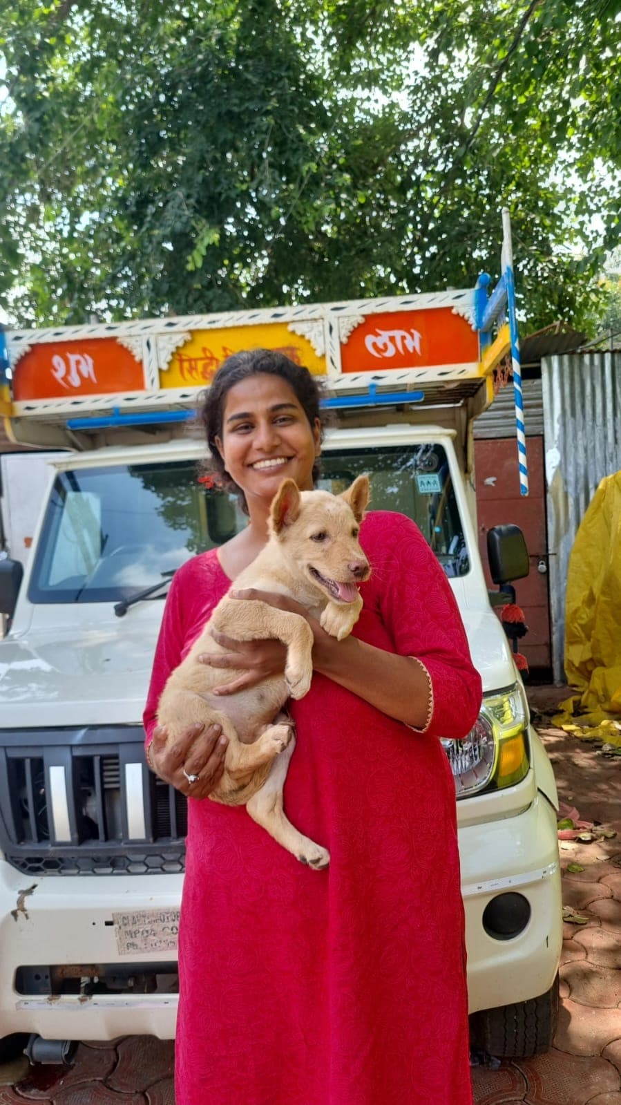 Happy rescued animal
